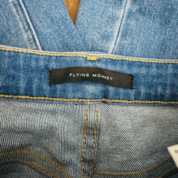 Flying Monkey Distressed Straight Leg Blue Jean Women’s Size 25 - Picture 6 of 8